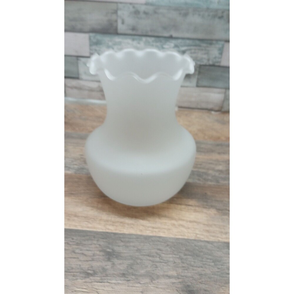 5 Piece Vintage Viking Art Glass CRYSTAL MIST Satin/Frosted Hand Painted… - Picture 14 of 16